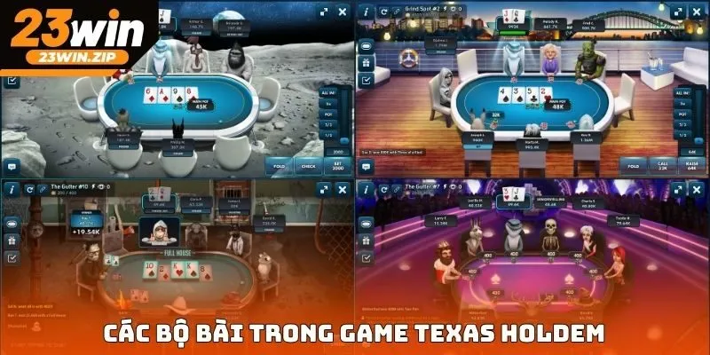 Các bộ bài trong game texas holdem